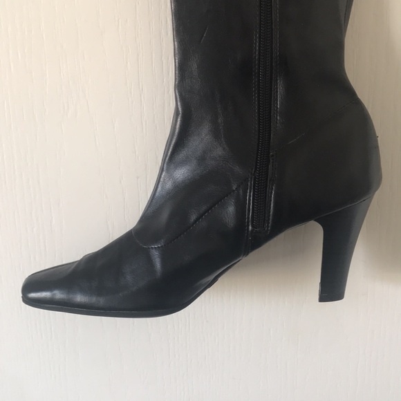 🥾 Jessica Black Heel Knee High Boots BF18 - Picture 3 of 3